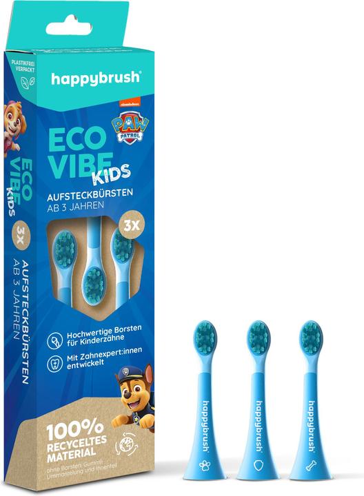 Actual product image happybrush Happy Brush ECO VIBE KIDS Paw Patrol attachable brushes (3 x)