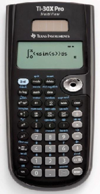 Produktbild TI 30X Pro, Tasche, Wissenschaftlicher Taschenrechner, 4 Zeilen, Batterie/Solar, S (Batterien, Solarzellen)