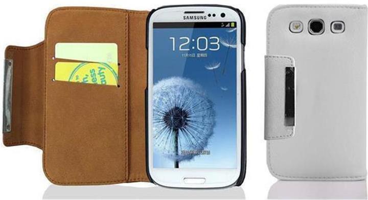 Produktbild Cadorabo Hülle kompatibel mit Samsung Galaxy S3 / S3 NEO im Book Struktur Style (Samsung Galaxy S3, Samsung Galaxy S3 Neo)