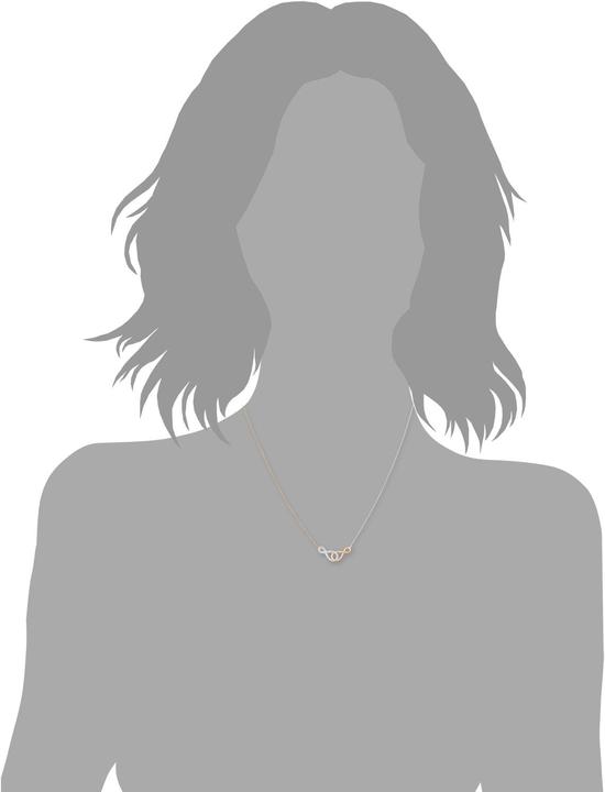 Produktbild Amor Längenverstellbare Ankerkette (42+3 cm Verlängerungskettchen) mit Unendlichkeitssymbolen (Silber)