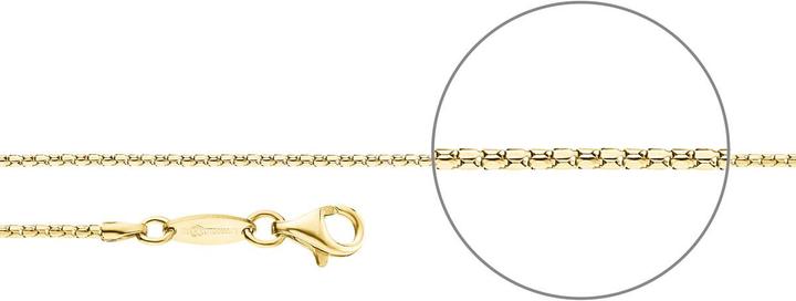 Der Kettenmacher Koreanerkette Gold Diamantiert 1,2mm 42cm (Silber 925, 42 cm)
