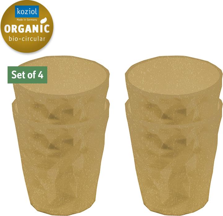 Actual product image Koziol Drinking Glass Superglass Club No. 2 250 ml, 4 pieces, Beige (0.25 l, 4 x)