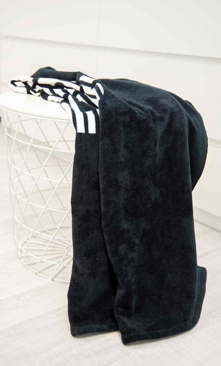 Produktbild Herding Strandtuch Bench Schwarz/Weiss (180 x 80 cm)