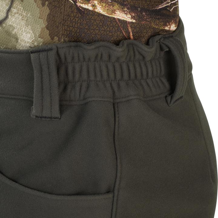 Actual product image Solognac Hunting trousers fleece warm low noise green 100 (M)