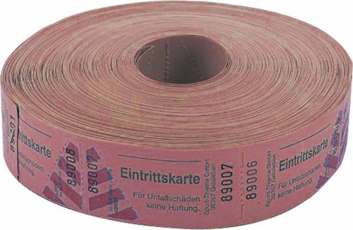 Actual product image W&A Entrance tickets roll