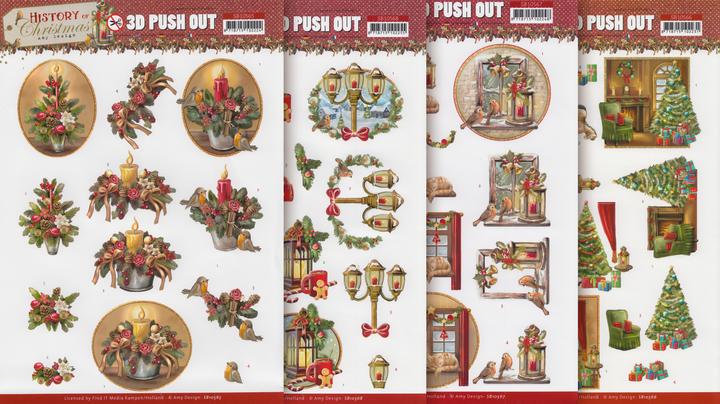 Immagine prodotto Amy Design Set di lenzuola punzonate 3D "Storia del Natale (4 x)