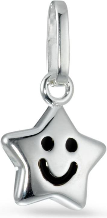 Rhomberg Anhänger Stern mit Smile (Silber)