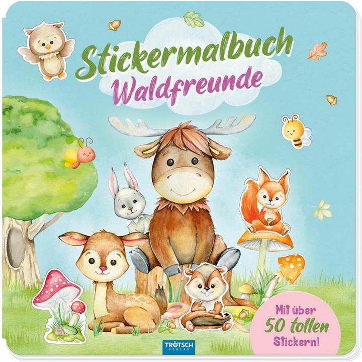 Produktbild Malbuch Stickermalbuch Waldfreunde