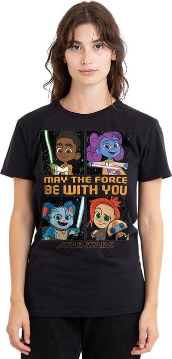 Actual product image Star Wars Unisex Adult Young Jedi Adventure Among The Stars T-Shirt (XXL)