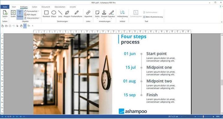 Produktbild Ashampoo PDF Pro 4 ESD, Vollversion, 1 PC, Produktfamilie (1 User, unbegrenzt)