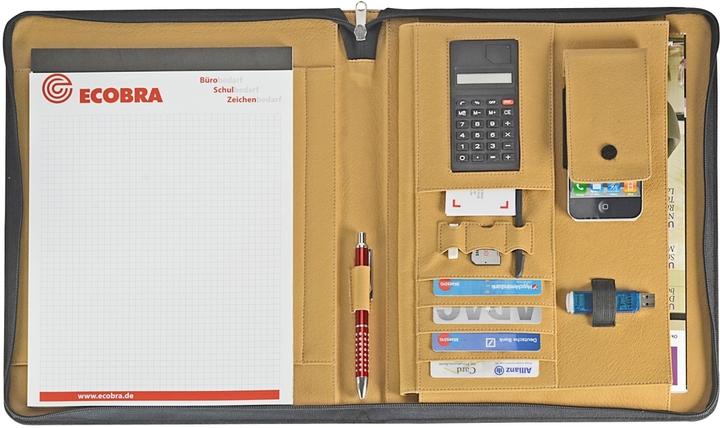 Image du produit Ecobra Conférencier Elite avec fermeture éclair Design : pour droitiers et gauchers, pour : DIN A4 (A4, 1 x)