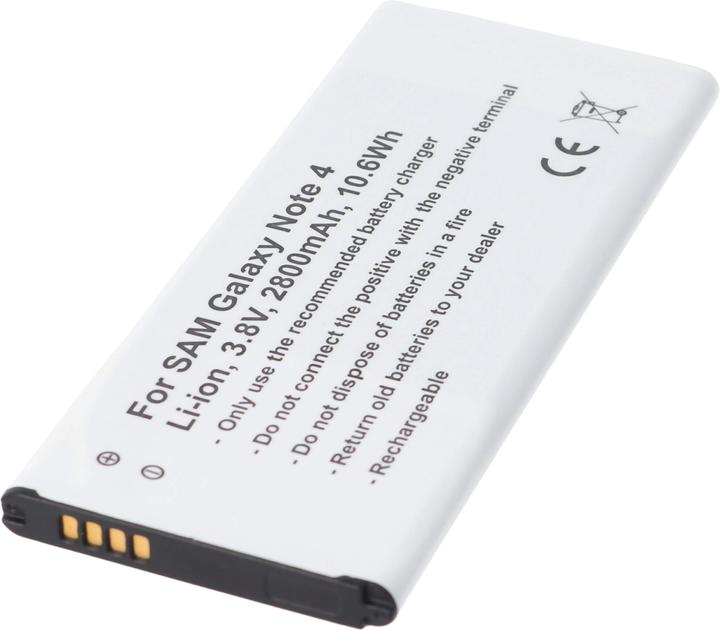 Actual product image AccuCell Battery Samsung Galaxy Note 4 battery with NFC