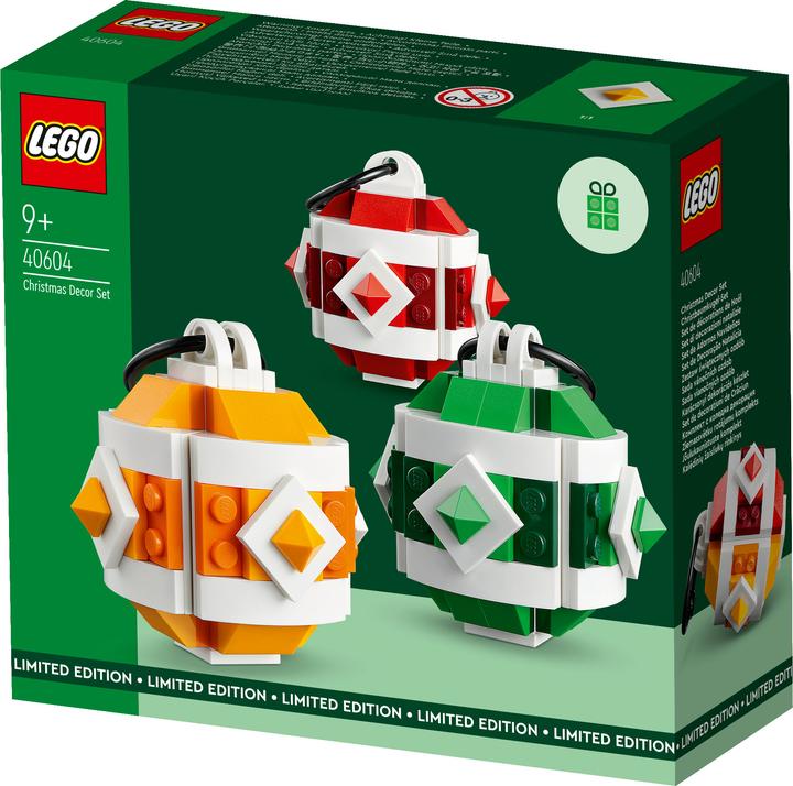 Actual product image LEGO Christmas bauble set (40604, LEGO Rare Sets)