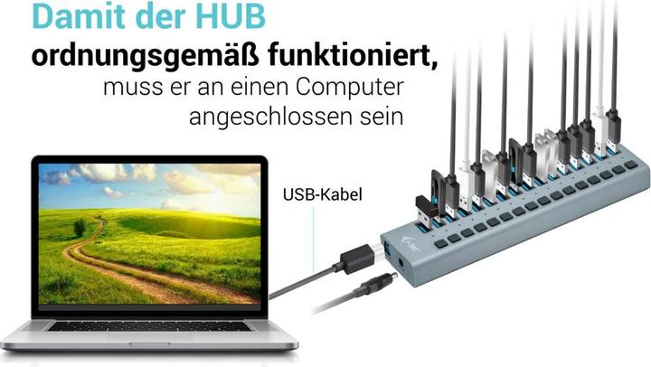 Produktbild i-tec USB 3.0 Hub (USB-B, 16 Ports)