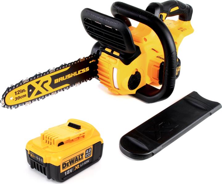 Actual product image DeWalt DCM 565 N Battery Chainsaw 18V + 1x Battery 4.0 Ah (Battery chain saw)