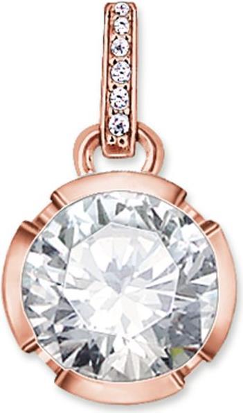 Thomas Sabo Pendentif Signature Line blanc (Argent)