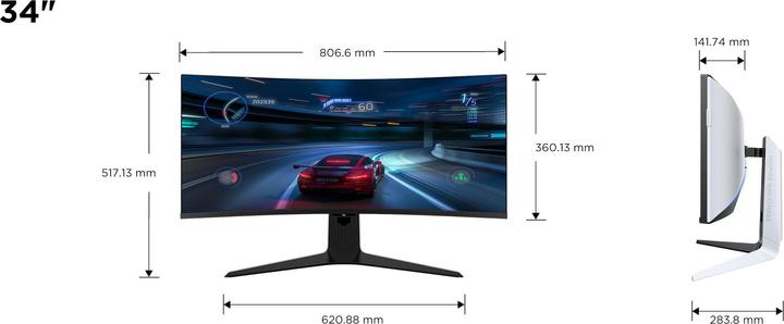Produktbild TCL 34R83Q (3440 x 1440 Pixel, 34")