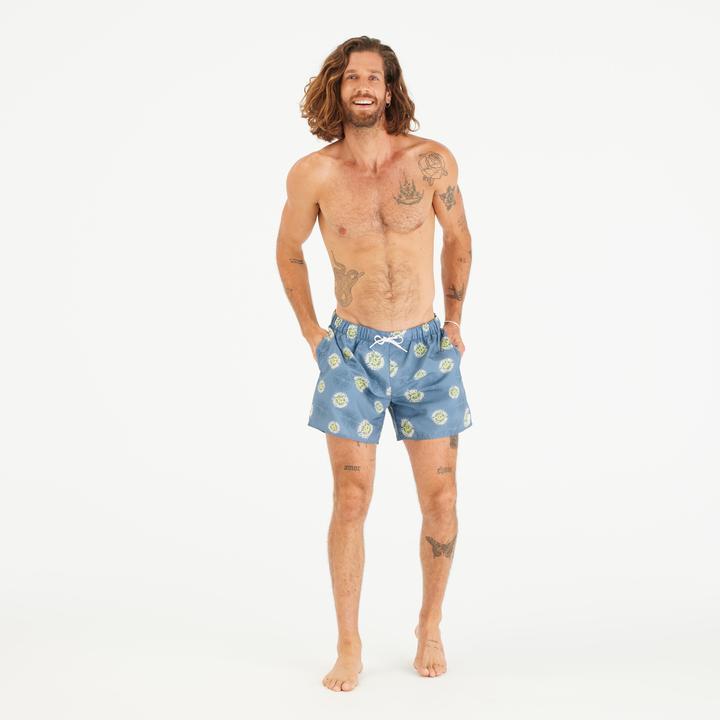 Actual product image Olaian Men's Swim Shorts Surf 100 15" Short - Molecule Blue (M)