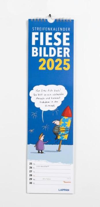Energie-Label Fiese Bilder Streifenkalender 2025: Monatskalender für die Wand (Deutsch)