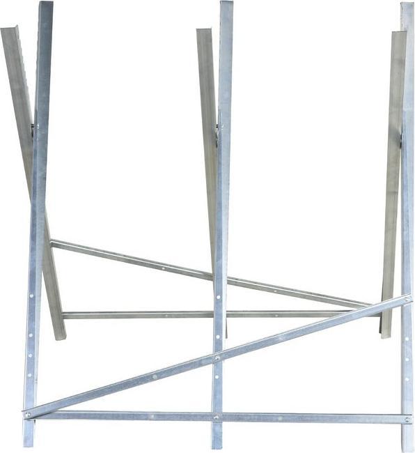 Immagine prodotto Swisshandel24 Cavalletto pieghevole per motosega Telaio per legna da ardere Metallo argento 83 x 83 x 79 cm (83 cm, 83 cm)