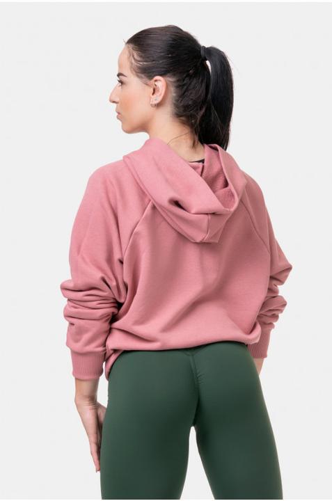 Image du produit Nebbia Sweat-shirt Iconic Hero avec une capuche 581 vieux rose (L)