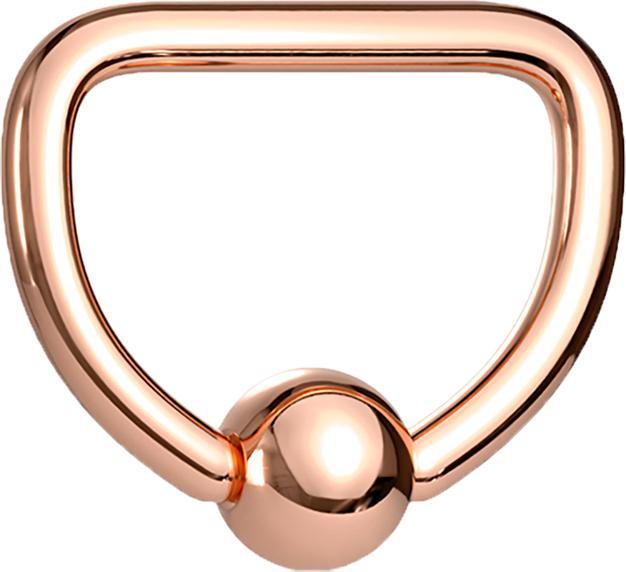 Produktbild Star Piercing Micro Ball Closure Ring rosegold D (Chirurgenstahl 316L, ohne Messing)