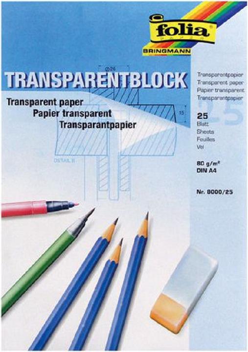 Immagine prodotto Folia Blocchi di carta trasparente (80 g/m², 1 x)