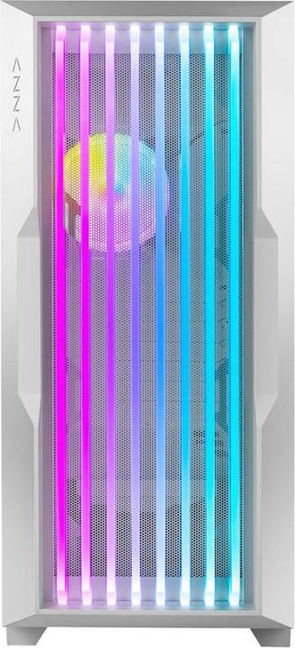 Actual product image Azza Guardian 520WG GAMING Miditower White RGB Glass grille retail (ITX, mATX, ATX)
