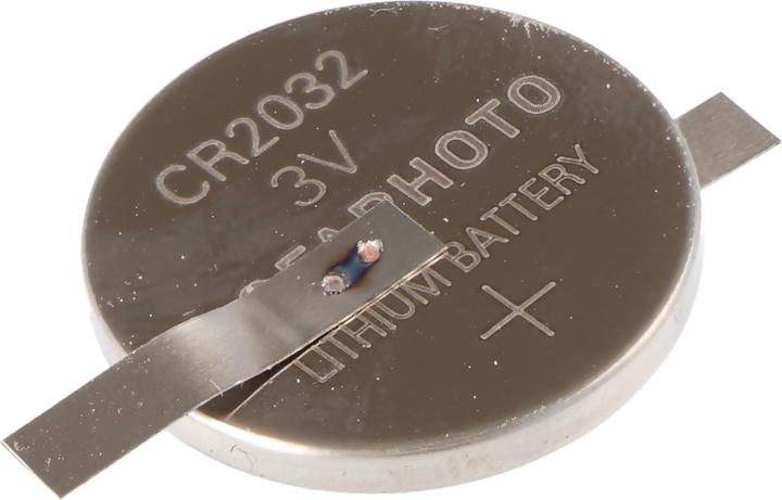 Produktbild AccuCell CR2032 Lithium Marken Batterie mit Lötfahnen in Z-Form (CR2032, 210 mAh)