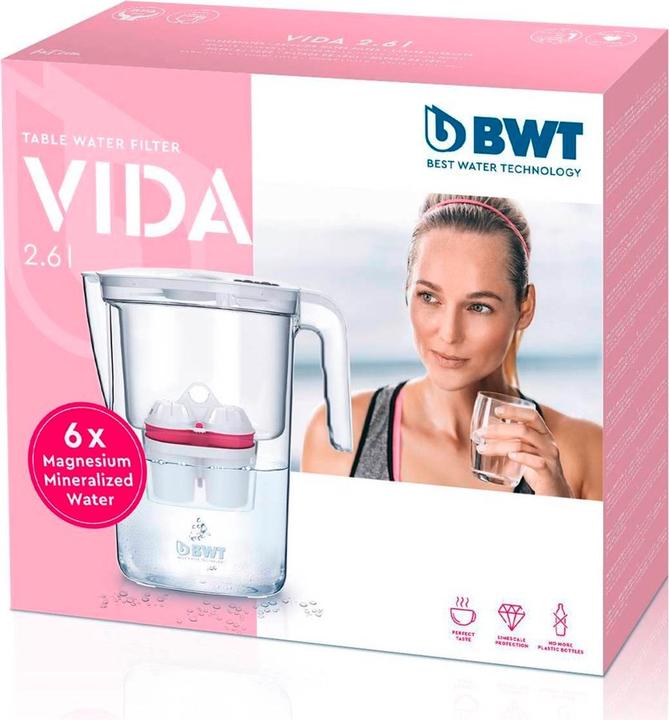Immagine prodotto BWT Filtro per acqua da tavolo Vida con cartucce filtranti mineralizzate al magnesio