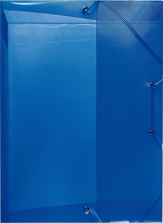 Actual product image Herlitz File box, DIN A4, made of PP, translucent-blue spine width: 40 mm, dimensions: (W)250 x (D)40 x (A4, 1 x)