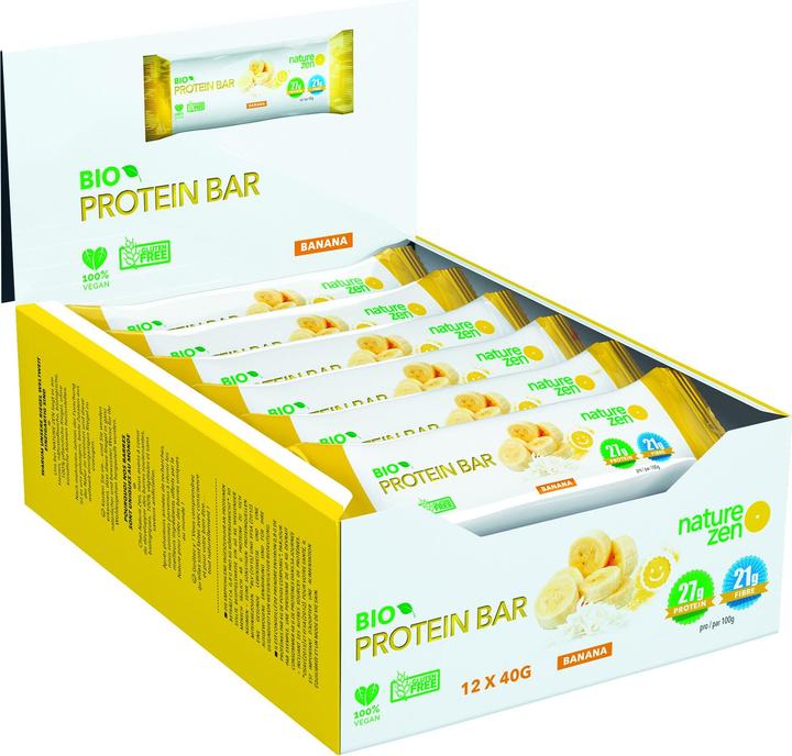 Nature Zen Bio Vegan Protein Bar (Banane, 12 Stk., 480 g)