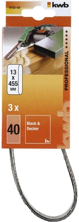 Actual product image kwb Abrasive grit 13X457/Grit 40 (40)