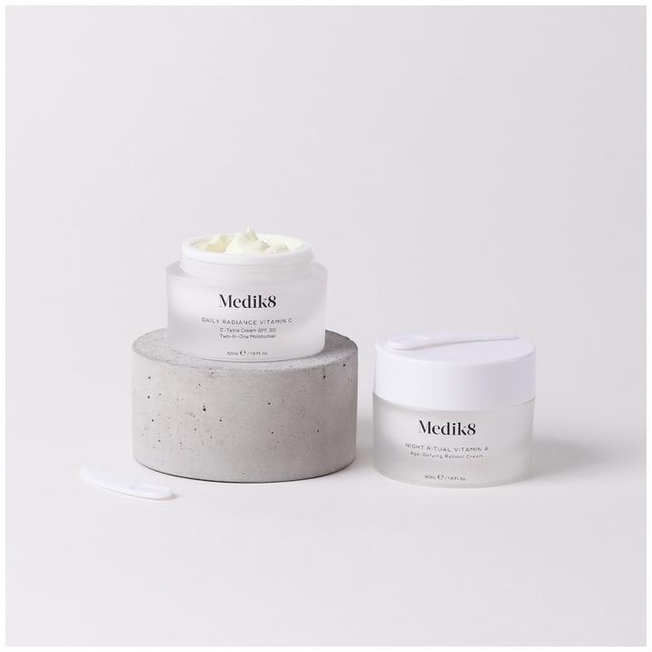 Actual product image Medik8 Daily Radiance Vitamin C C-Tetra Cream SPF 30 Two-in-One Moisturiser 50ml (Body milk, 50 ml)