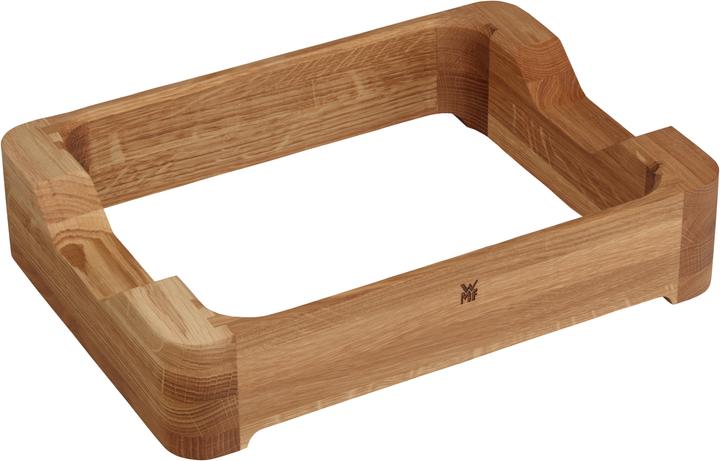 WMF Profi Resist cadre de service pour cocotte 36 x 26 x 6 cm, bois de chêne, pour l'esthétique-pratique
