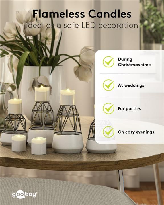 Produktbild Goobay 6er-Set LED-Teelichter (6 x)