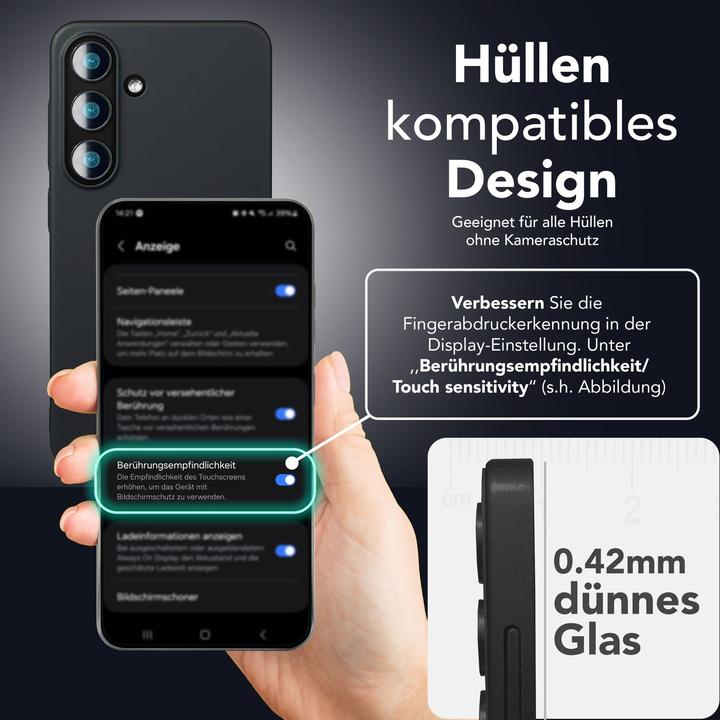 Produktbild Nalia AntiSpyX - Privacy Schutzglas mit Schablone - Full Screen Anti-Spy Protector (1 Stück, Samsung Galaxy S25)