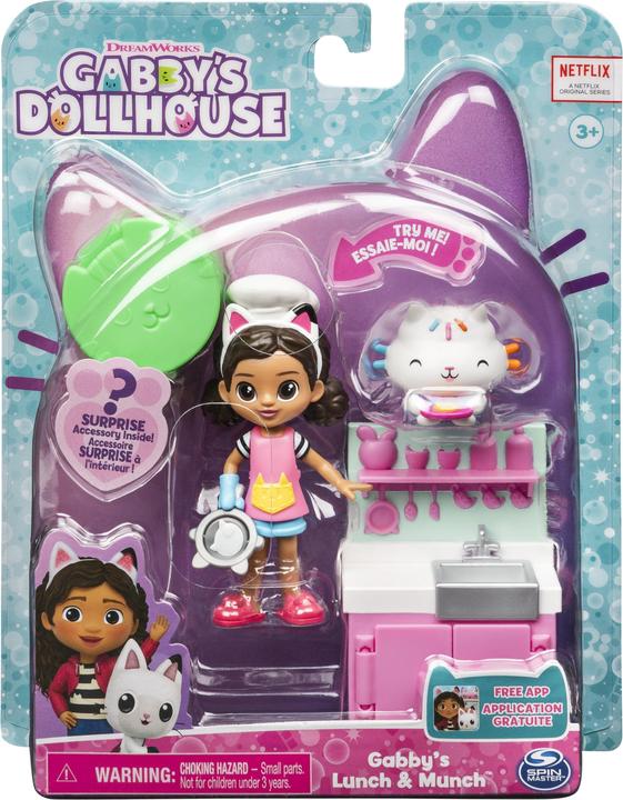 Actual product image Spin Master Gabby's Dollhouse Cat-Tivity Pack Lunch And Munch