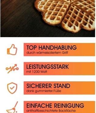 Produktbild Clatronic 261 679 5 Waffel(n)