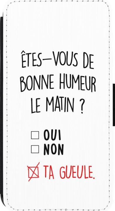 Image du produit PhoneLook Coque Wallet noir Bonne humeur matin (Apple iPhone 14 Pro)