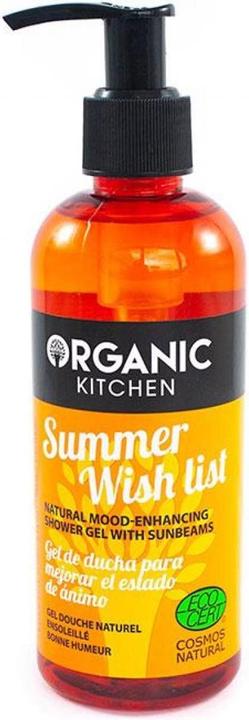 Organic kitchen Natürliches stimmungsaufhellendes Duschgel mit Sonnenstrahlen 260ml