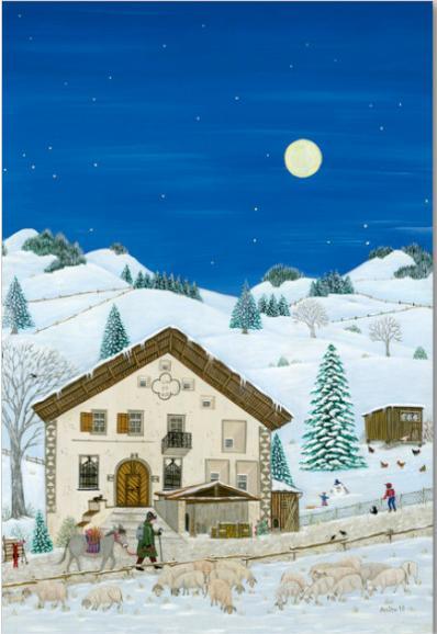 Actual product image UNICEF Christmas Card Box Winter Sheeps