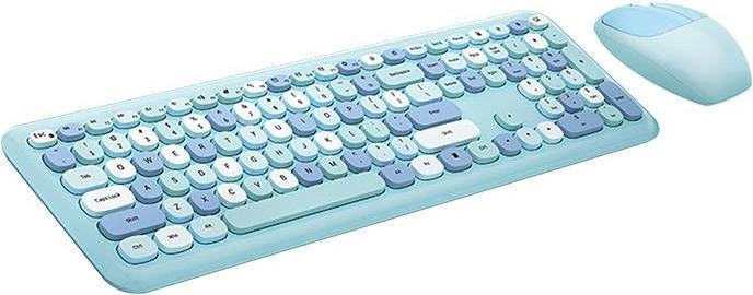 Produktbild Mofii Wireless keyboard + mouse set 666 2.4G (Blue) (Eng. Int., Kabelgebunden)