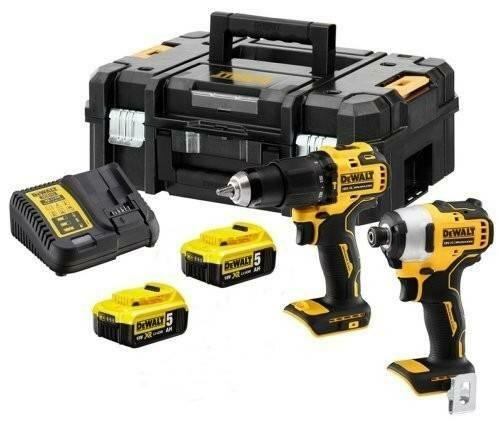 Actual product image DeWalt Tool set 18V (DCD709 + DCF809) 2x5.0Ah DCK2062P2T (Rechargeable battery operated)