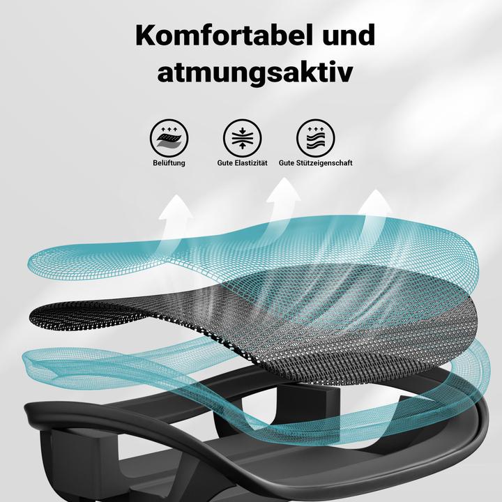 Produktbild Wiltec Ergonomischer Bürostuhl
