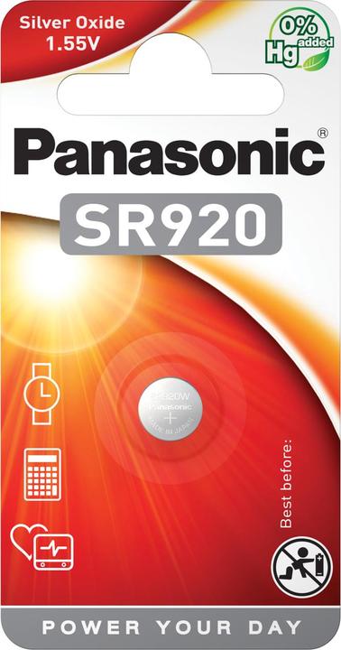 Immagine prodotto Panasonic Ossido di argento SR920 (1 pz., SR920, 45 mAh)