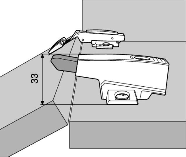 Image du produit Blum OTION 971A avec support en croix