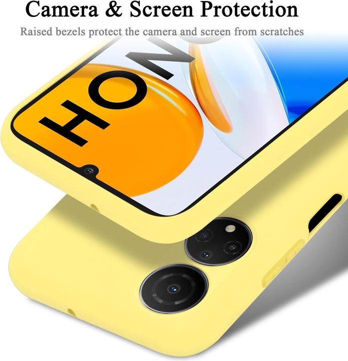Actual product image Cadorabo TPU Liquid Silicone Case Cover for Honor X7 (Honor X7)