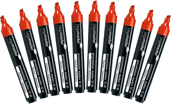 Image du produit Legamaster Marqu.pr.tabl.anim.TZ 41 rouge (Rouge, 5 mm, 10 x)