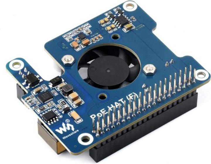 Actual product image WaveShare Raspberry Pi 5 POE Power over Ethernet HAT (F)